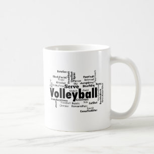 Volleyball Word Cloud Koffiemok
