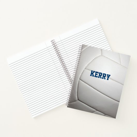 Volleyball zie Gepersonaliseerd rond Notitieboek (Binnen)