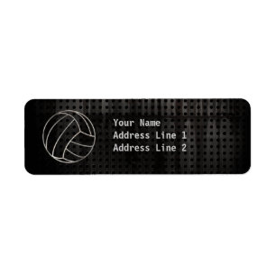 Volleyball, zwart etiket