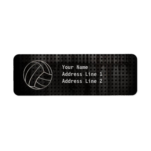 Volleyball, zwart etiket (Voorkant)