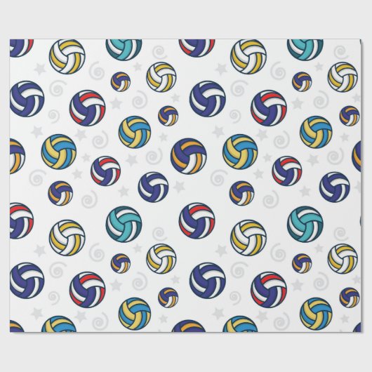 Volleyballen Cadeaupapier (Vlak)