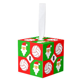 Volleyballen en Santa Clause Douane Jersey Aantal Decoratie