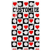 Volleyballen & Hart de Naam van de Speler van de D Klein Cadeauzakje (Voorkant)