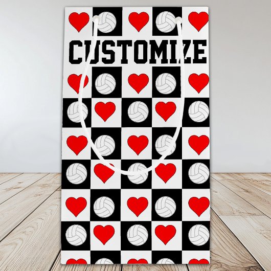 Volleyballen & Hart de Naam van de Speler van de D Klein Cadeauzakje