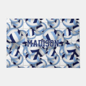 Volleyballen patroon een net grotere marine lt bla deurmat (Voorkant)