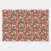 volleyballen patroon Kerstmis of elke gelegenheid Inpakpapier Vel (Voorkant 3)