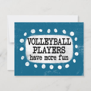 Volleyballers hebben meer plezier in het Wenskaart Kaart