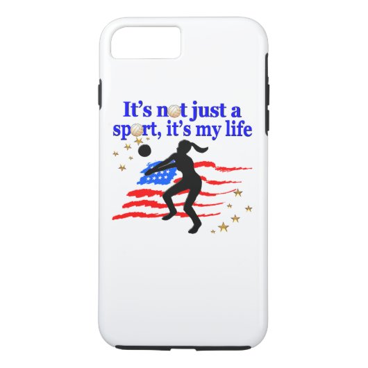 VOLLEYBALLEVEN VERENIGDE STATEN VLAG ONTWERP Case-Mate iPhone CASE (Achterkant)