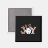 Volleyballiefhebbers Jongens Meisjes Kinder Kerstm Magneet (Voorkant / Achterkant)