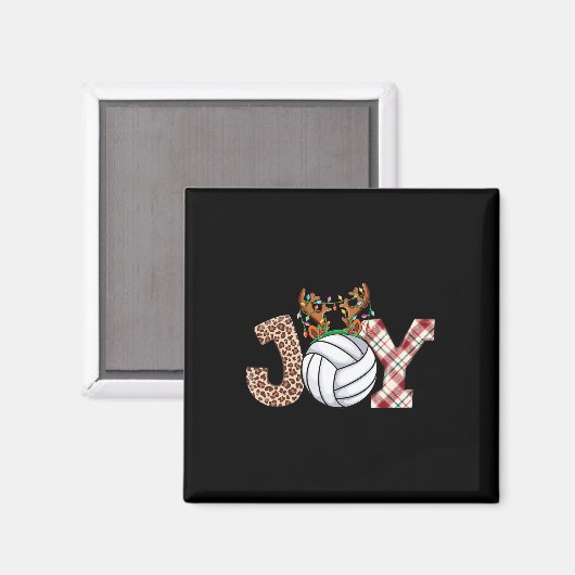 Volleyballiefhebbers Jongens Meisjes Kinder Kerstm Magneet (Voorkant / Achterkant)