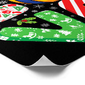 Volleyballiefhebbers Jongens Meisjes Kinder Kerstm Poster (Hoek)