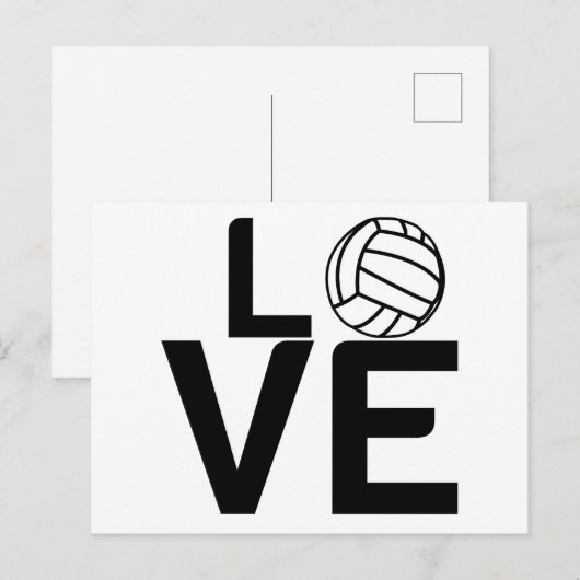 VOLLEYBALLOEK BRIEFKAART (Voorkant / Achterkant)