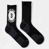 Volleyballspeler Aangepaste Teamnaam & Nummer Spor Sokken (Rechts)
