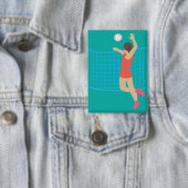 Volleyballspeler Button (Insitu)