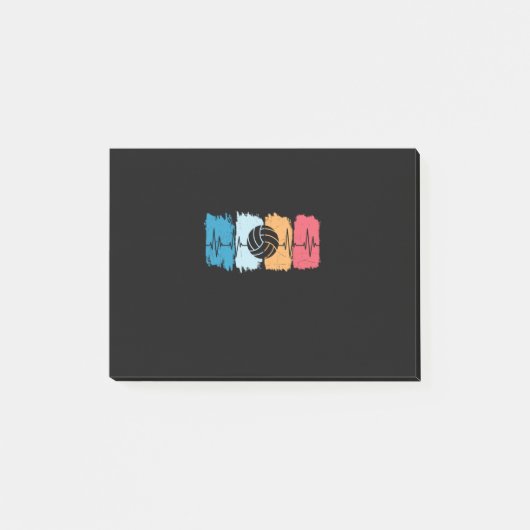 Volleyballspeler | Hartslag van volleybal Post-it® Notes (Voorkant)