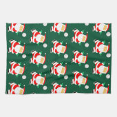 Volleyballspeler Kerst Handdoek (Horizontaal)