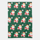 Volleyballspeler Kerst Handdoek (Verticaal)