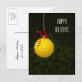 volleyballspeler kerstkaarten feestdagenkaart (Voorkant / Achterkant)