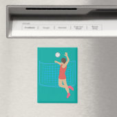 Volleyballspeler Magneet (Insitu (Vaatwasser))