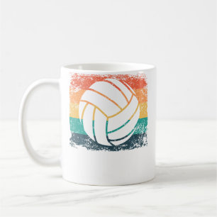 Volleyballspeler Man Vrouw Strandvolleybal Koffiemok