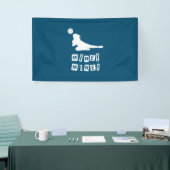 Volleyballspeler | Mijnen voor volleybal Spandoek (Beurs)