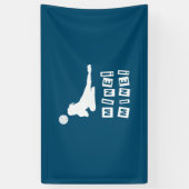 Volleyballspeler | Mijnen voor volleybal Spandoek (Verticaal)