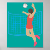 Volleyballspeler Poster (Voorkant)