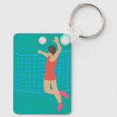 Volleyballspeler Sleutelhanger (Achterkant)