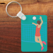 Volleyballspeler Sleutelhanger (Voorkant)