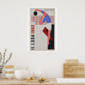 Volleyballspeler springend - Matchbox-afdruk - Tsj Poster (Keuken)