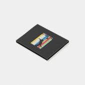 Volleyballspeler | Vintage Volleybal Post-it® Notes (Schuin)