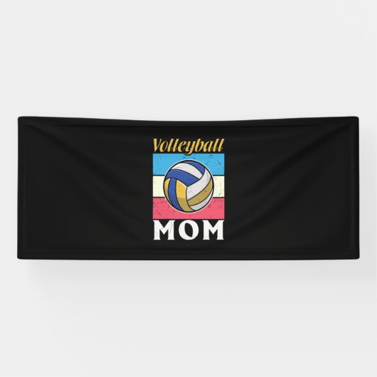 Volleyballspeler | Volleybal Moeder Spandoek (Horizontaal)