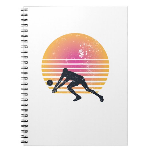 Volleyballspeler Volleybal Notitieboek (Voorkant)