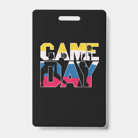 Volleyballspeler | Volleybal Speldag Badge (Voorzijde)
