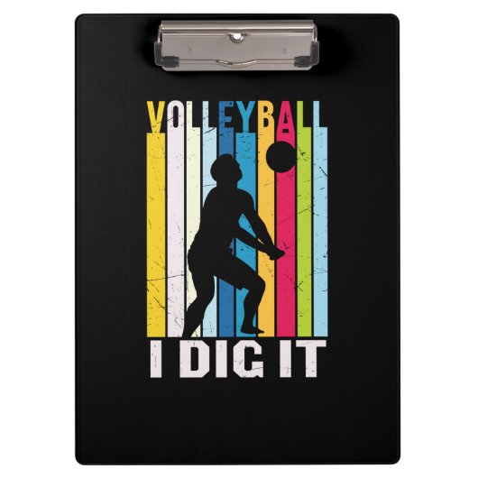 Volleyballspeler | Volleyball Ik Graaf Het Klembord (Voorkant)