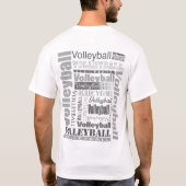 VolleyballText T-shirt (Achterkant)