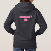 Volleybalmama - Roze, wit en zwart Hoodie (Achterkant)