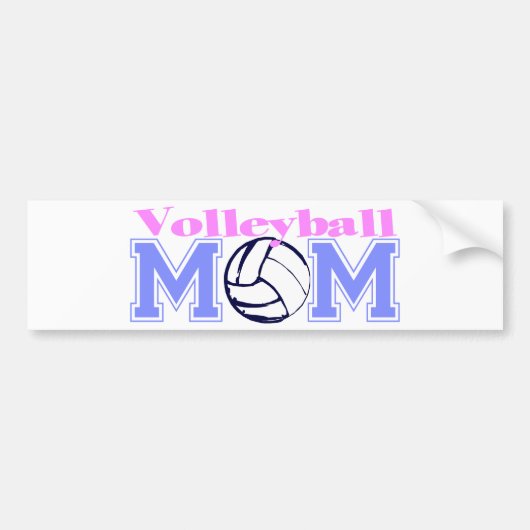 Volleybalmama (versie B) Bumpersticker (Voorkant)