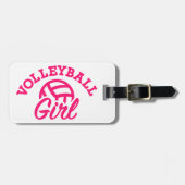 Volleybalmeisje Bagagelabel (Voorkant horizontaal)