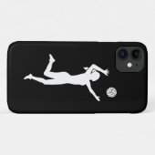 Volleybalmeisje Case-Mate iPhone Case (Achterkant (horizontaal))