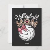 Volleybalmoeder Feestdagenkaart (Achterkant)