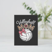Volleybalmoeder Feestdagenkaart (Staand voorkant)