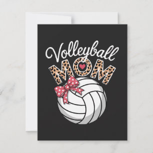 Volleybalmoeder Feestdagenkaart