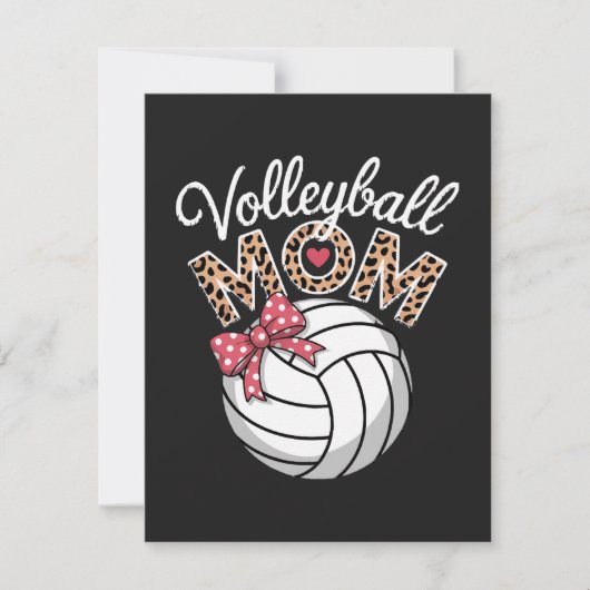 Volleybalmoeder Feestdagenkaart (Voorkant)