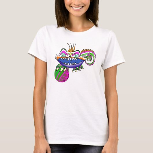 Volleybalmonster I aanpasbaar T-Shirt (Voorkant)