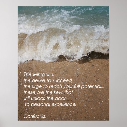 Volleybalmotivatie poster - Persoonlijke excellent (Voorkant)