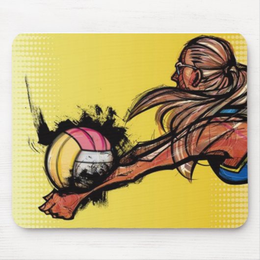 Volleybalmousepad Muismat (Voorkant)
