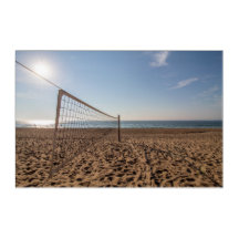Volleybalnet op het strand