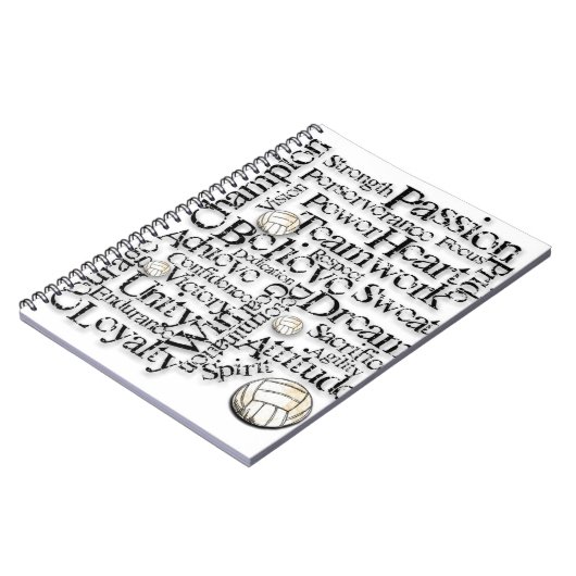 Volleybalnotebook Notitieboek (Linkerzijde)