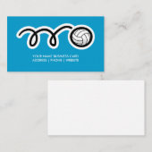 Volleybalontwerp visitekaartje (Voorkant / Achterkant)